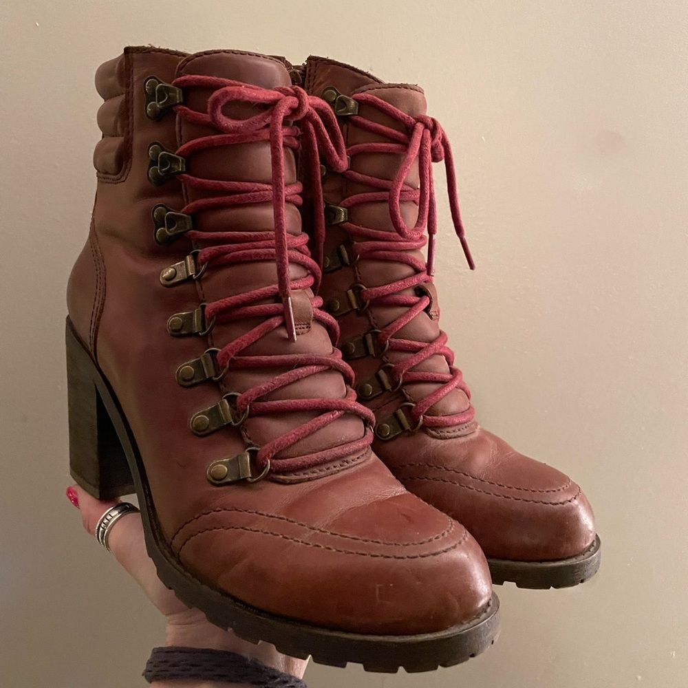 Lucky Brand Joss Lace Up Booties